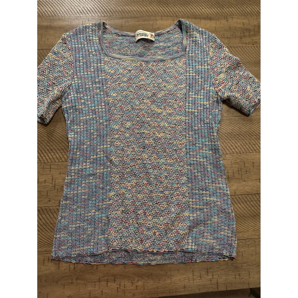 Vintage Missoni Sport Made in Italy Space-Dye Knit Top - EU 42‎ / US Medium